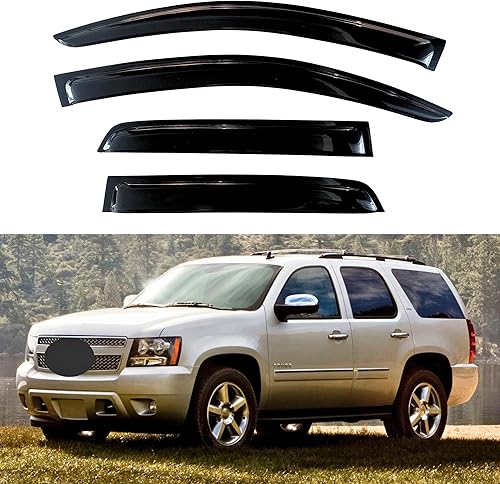 Miniatura 160 de KPY Moldura deflectora de viento con protección contra la lluvia compatible con Mazda 6 Sedan 2004-2013, 4 unidades, para ventana lateral