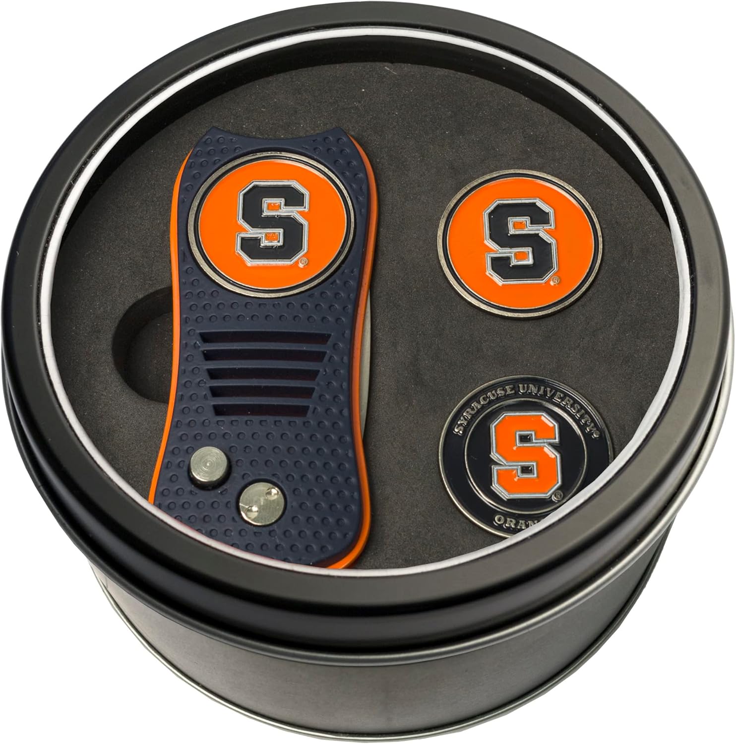 Team Golf NCAA Adult-Unisex Tin Gift Set with Retractable Divot Tool and 2 Ball Markers