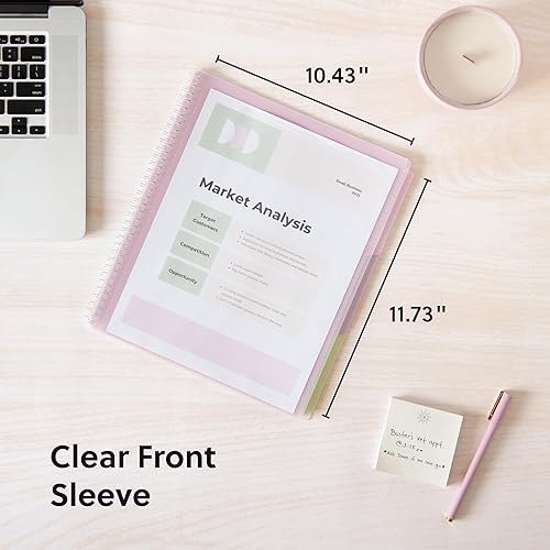 Miniatura 4 de Smead Organizador de proyectos Poly 89208, 6 pestañas, 12 bolsillos, tamaño carta, pastel (89208) (paquete de 1)