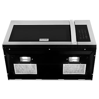 ZLINE Over the Range Convection Microwave Oven in Stainless Steel with Modern Handle and Sensor Cooking
