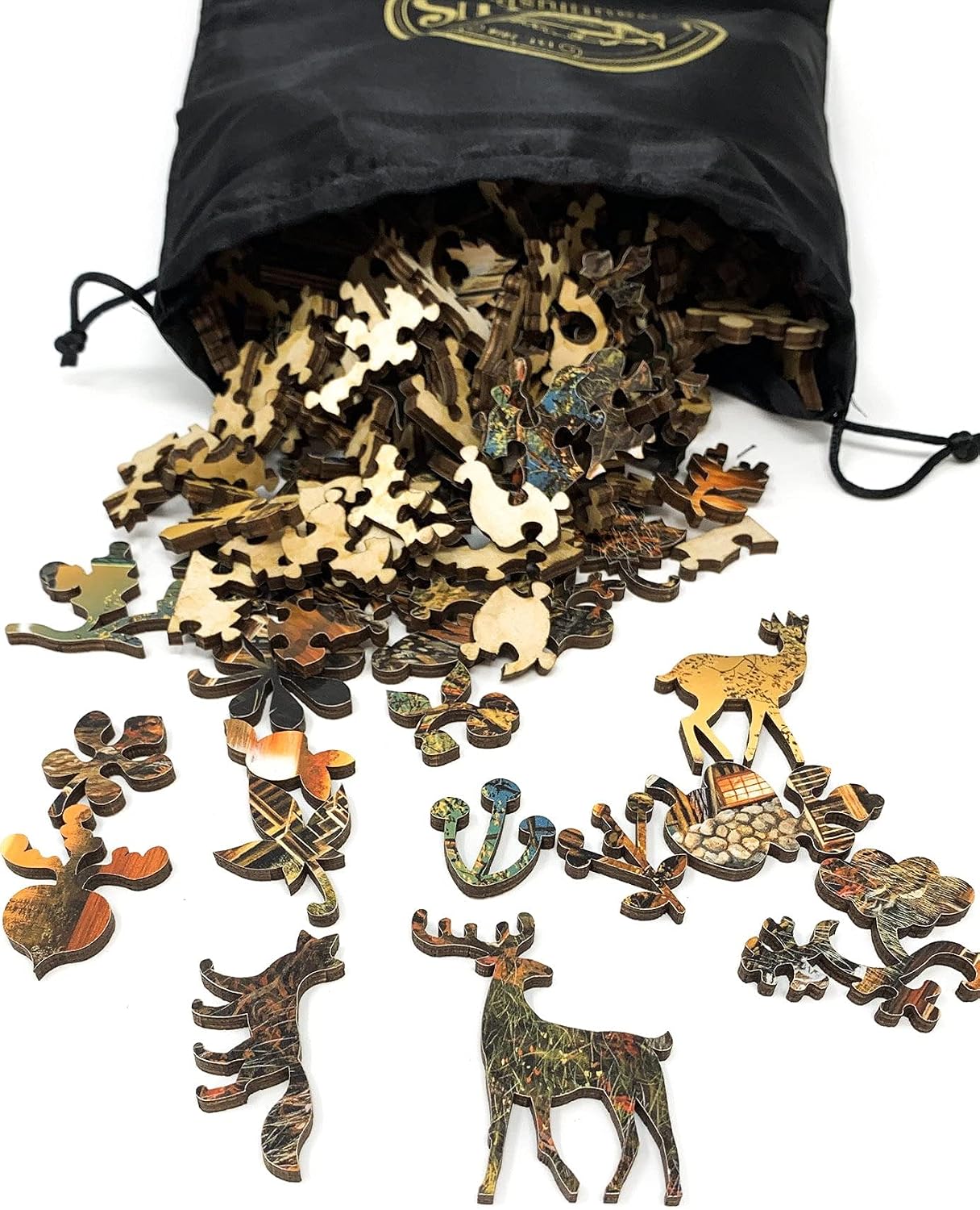 Wooden Jigsaw Puzzles for Adults - Comforts of Home - 385 Pieces. Made in USA by Nautilus Puzzles.