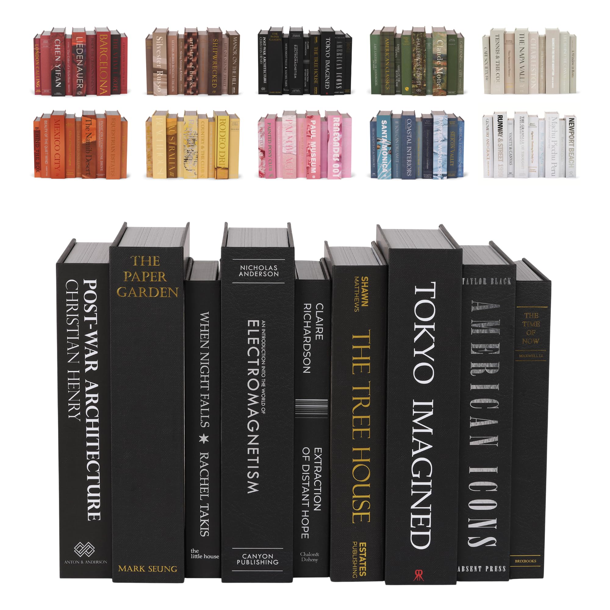 9 faux livres avec rangement caché coffre secret boîte de stockage noire