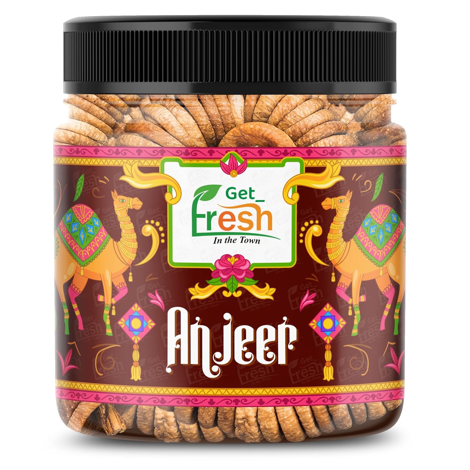 GET FRESH Afghani Anjeer Figs 250gm Jar Afghanistan Anjir ( Dried