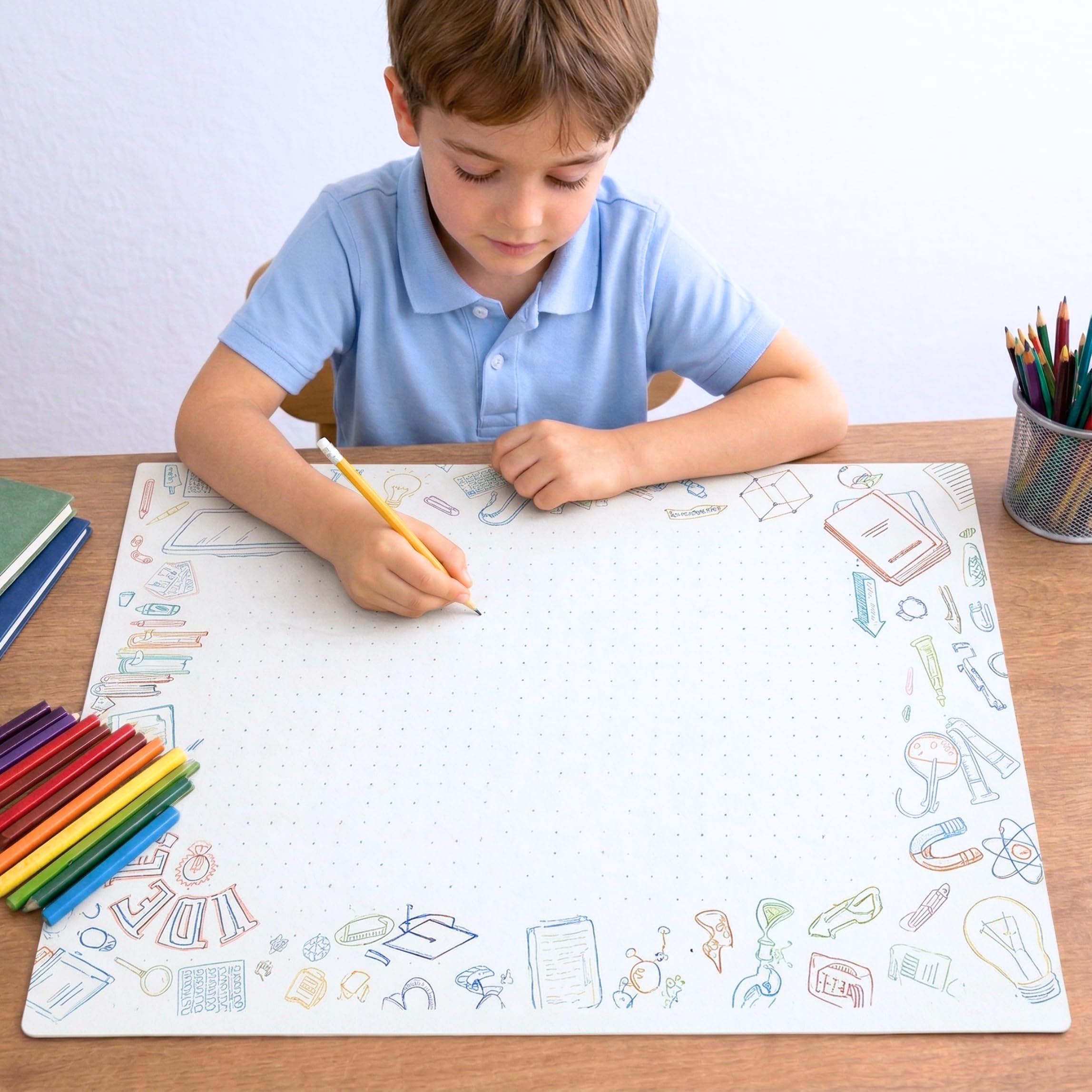 Friendly Fox Sottomano di carta XXL DIN A2 da strappare per bambini