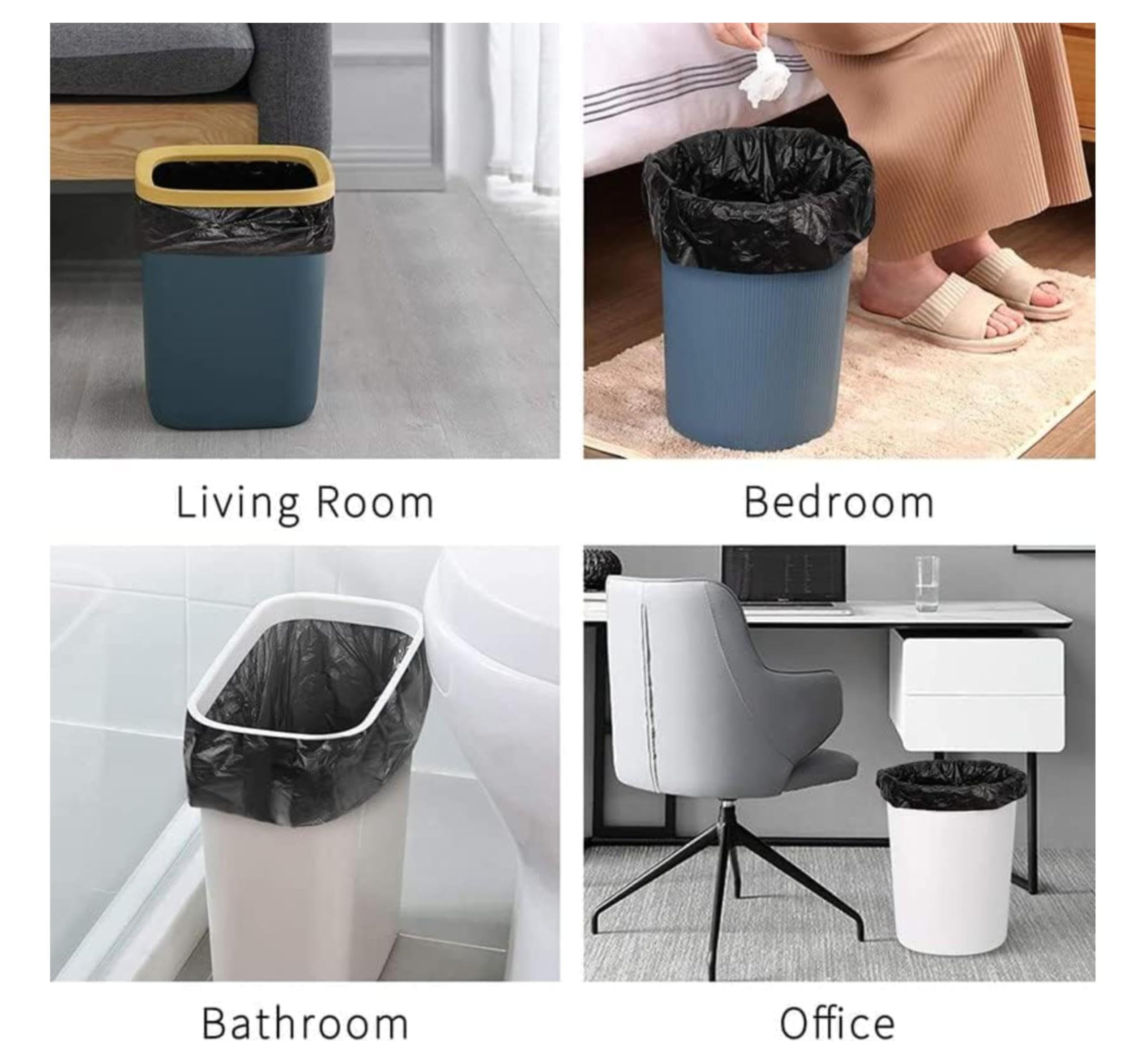 Medium Garbage Bags - 4 Roll Pack, Leak-Proof & Odorless -6 Medium Garbage Bags - 4 Roll Pack, Leak-Proof & Odorless -6