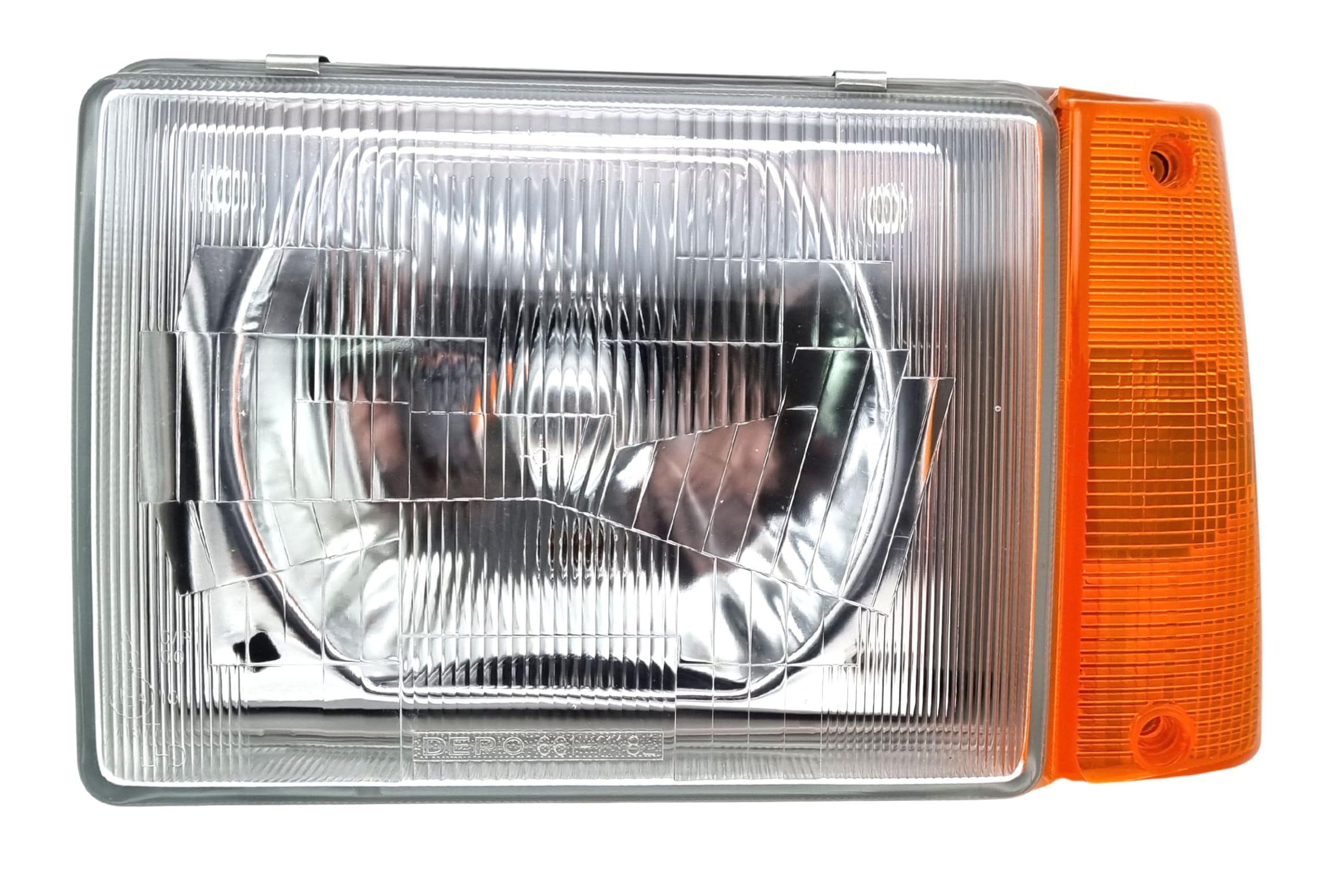 BSSTORE Faro Proiettore Anteriore R2 per Panda dal 1986 al 2003 (141, 141A) Regolazione Elettrica (Sinistro - Lato Conducente)
