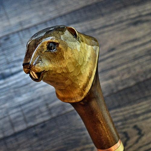 Miniatura 9 de Bastones para caminar Cañas de madera Tallado a mano de madera tallado a mano bastón Accesorios