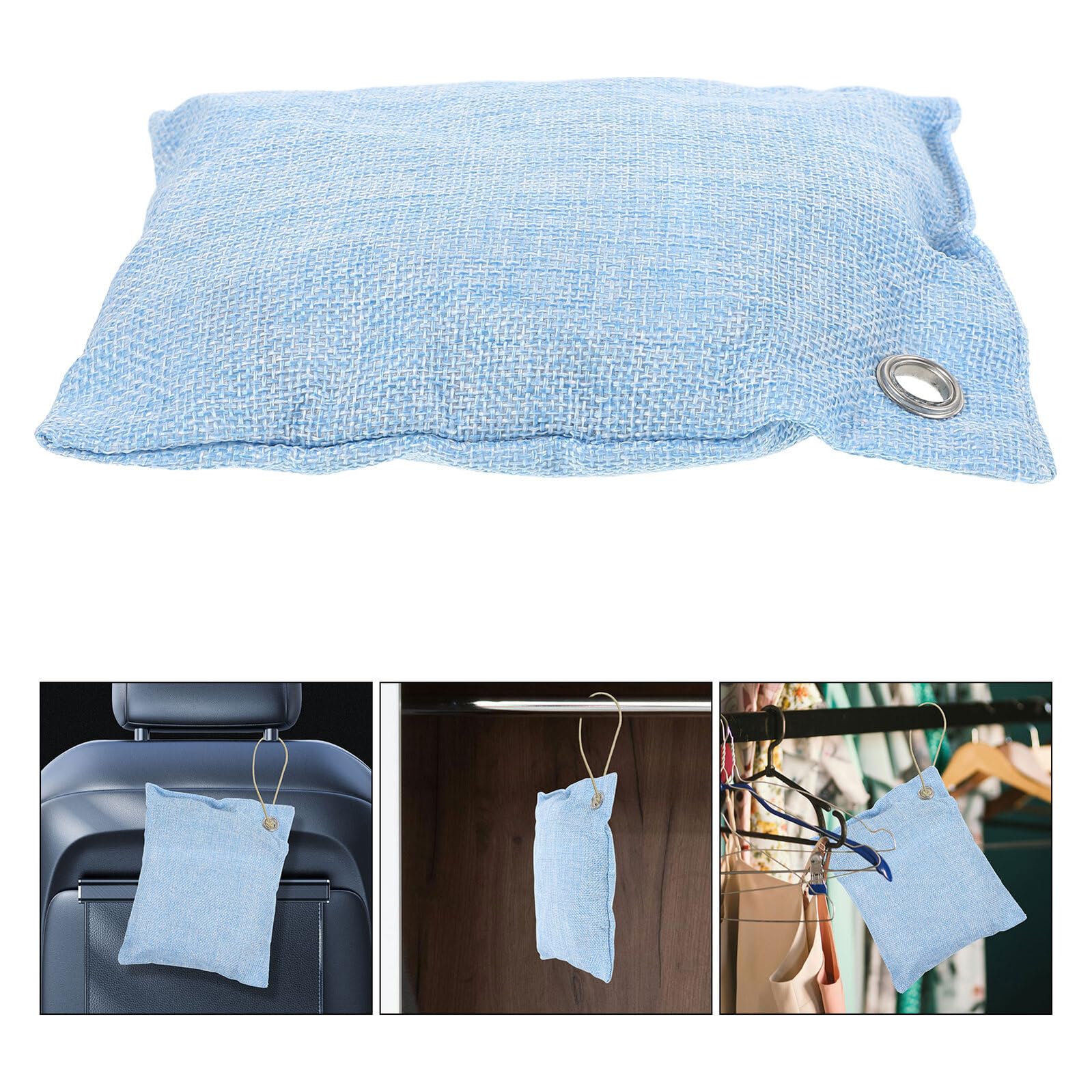 Healvian 4 Bolsas Purificadoras De Aire De CarbóN De Bambú Activado Absorbentes De Olores Y Humedad Para Hogar Coche Armarios Y Zapatos Reemplazables Y Eficaces