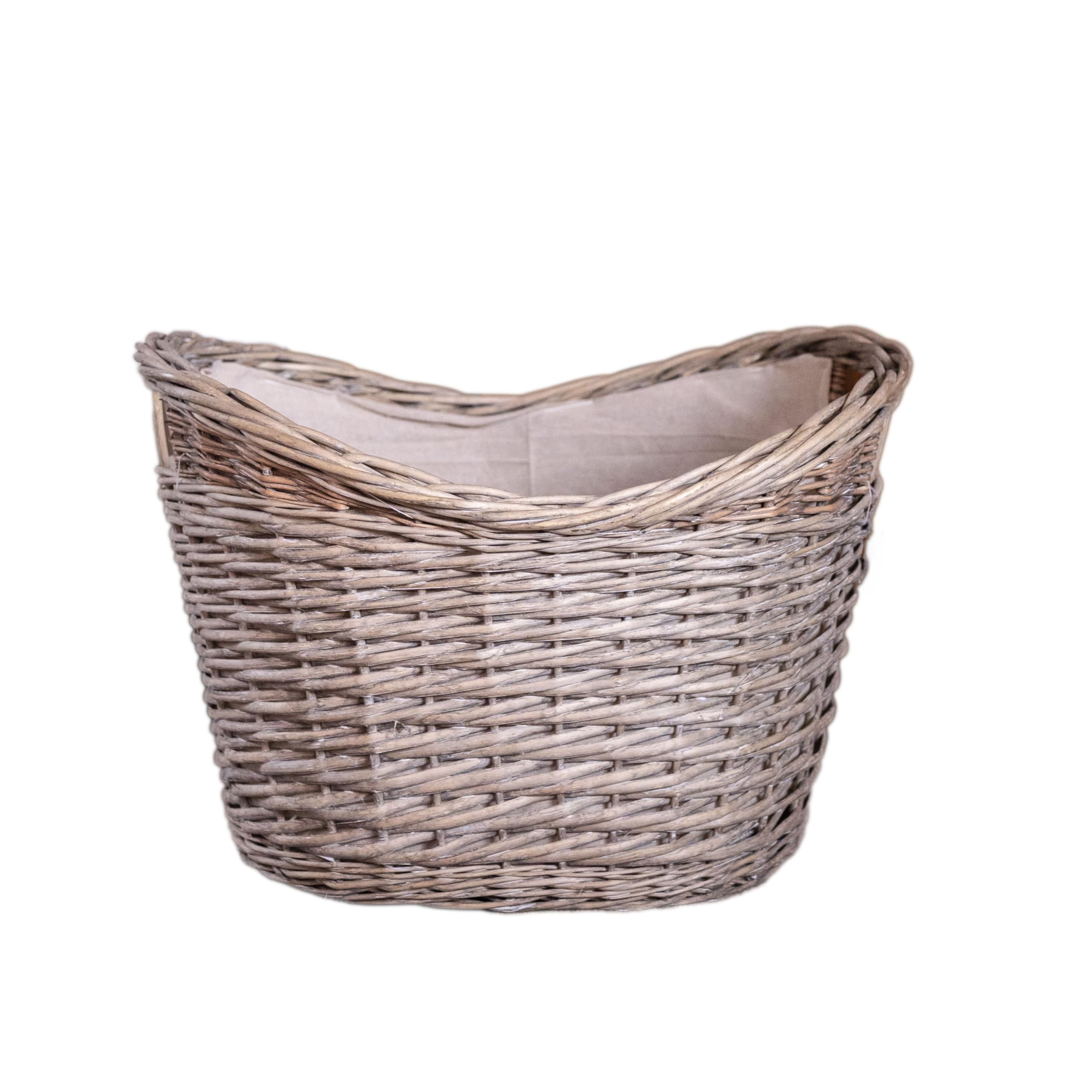 Arthur Cameron - Greenham Wicker Washing Basket Storage - Storage Organiser & Bathroom Decor (Large)
