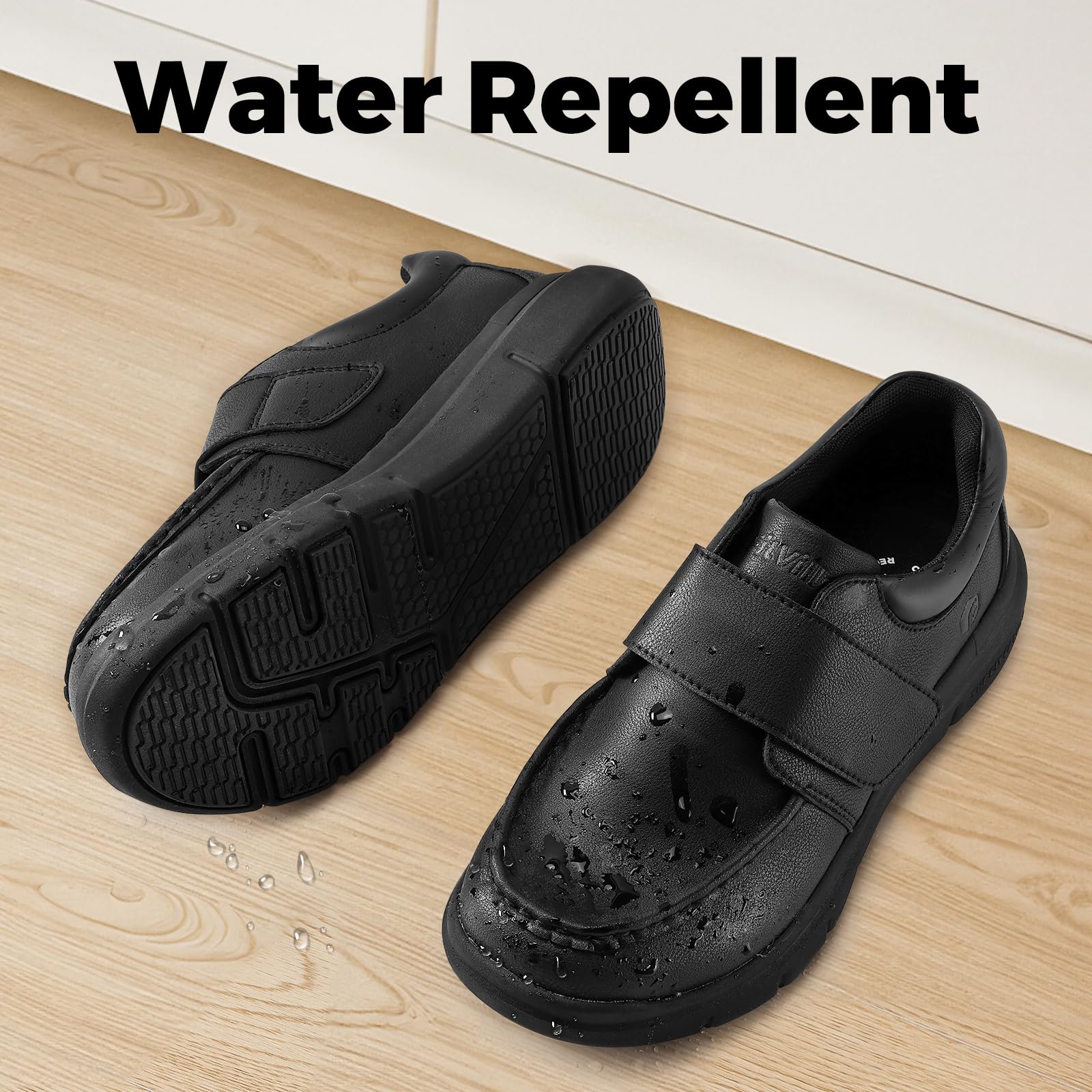 FitVille Scarpe Uomo Diabetici Pianta Larga Mocassini in Pelle Extra Larghi Scarpe Uomo Casual con Strappo per Piedi Gonfi da Lavoro