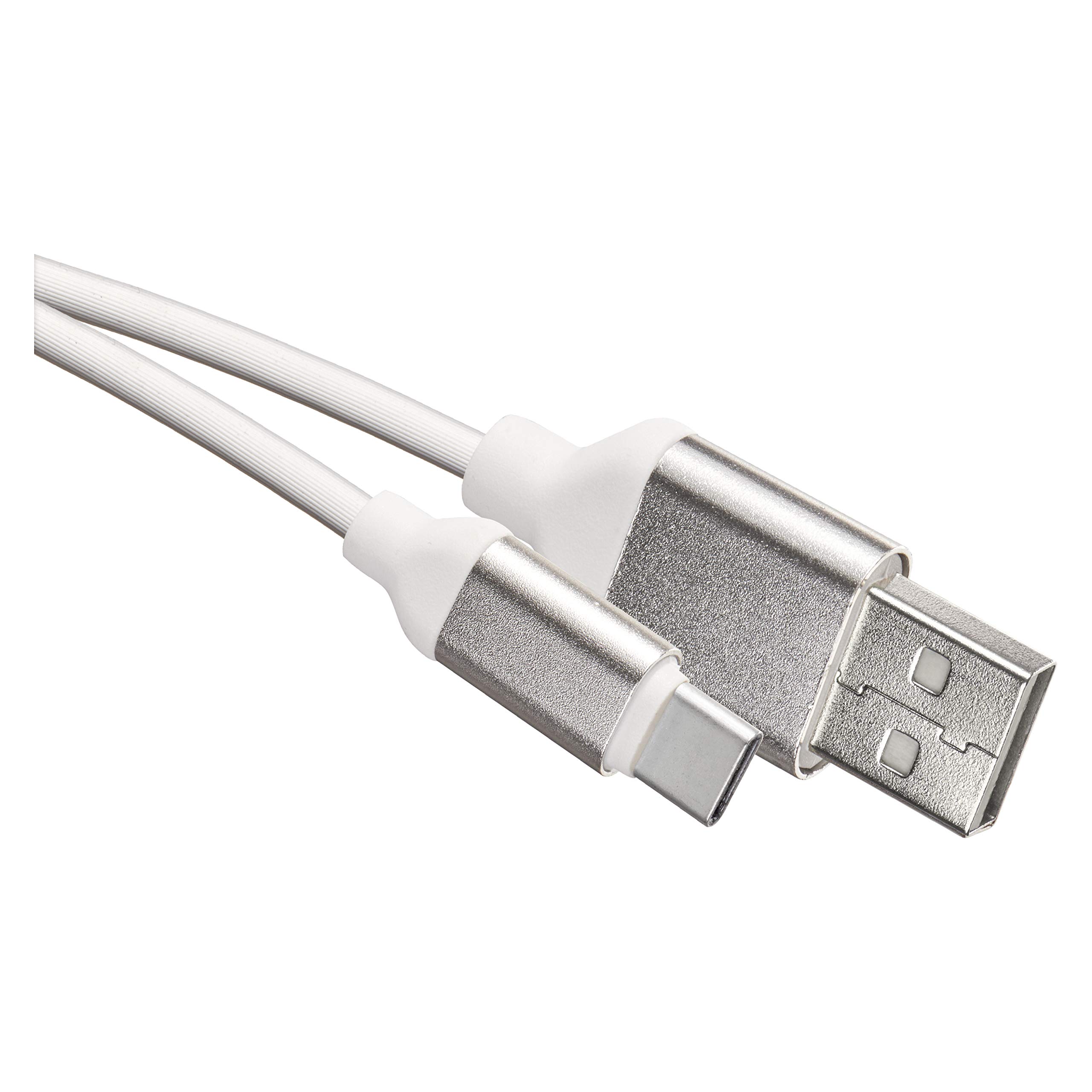 EMOS Cavo di ricarica rapida USB-C a USB 2.0, Quick Charge 2,4 A, cavo di ricarica tipo C per ricarica rapida e trasferimento dati 480 Mbit/s, 1 m, bianco