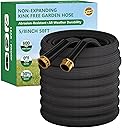 Garden Hose 50FT, Non-Expanding Water Hose Ultra Lightweight, Kink-Free, Burst-Resistant, Lead-Free, Durable & Flexible High-Pressure Hose for Yard, Lawn, Outdoor, Car Washing