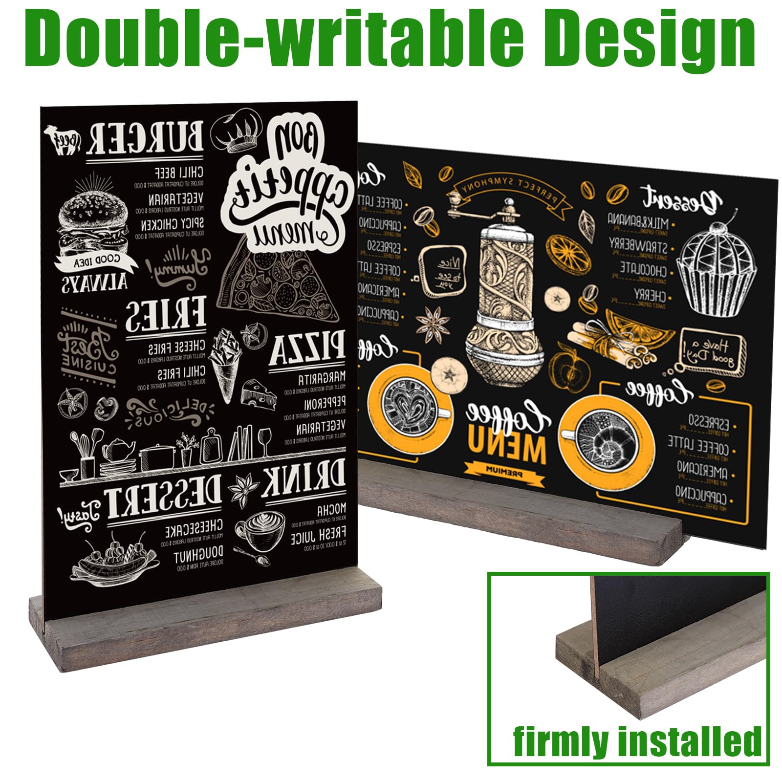 DAJAVE 12 Pcs 22x15cm Mini Chalkboard Signs - Image 3