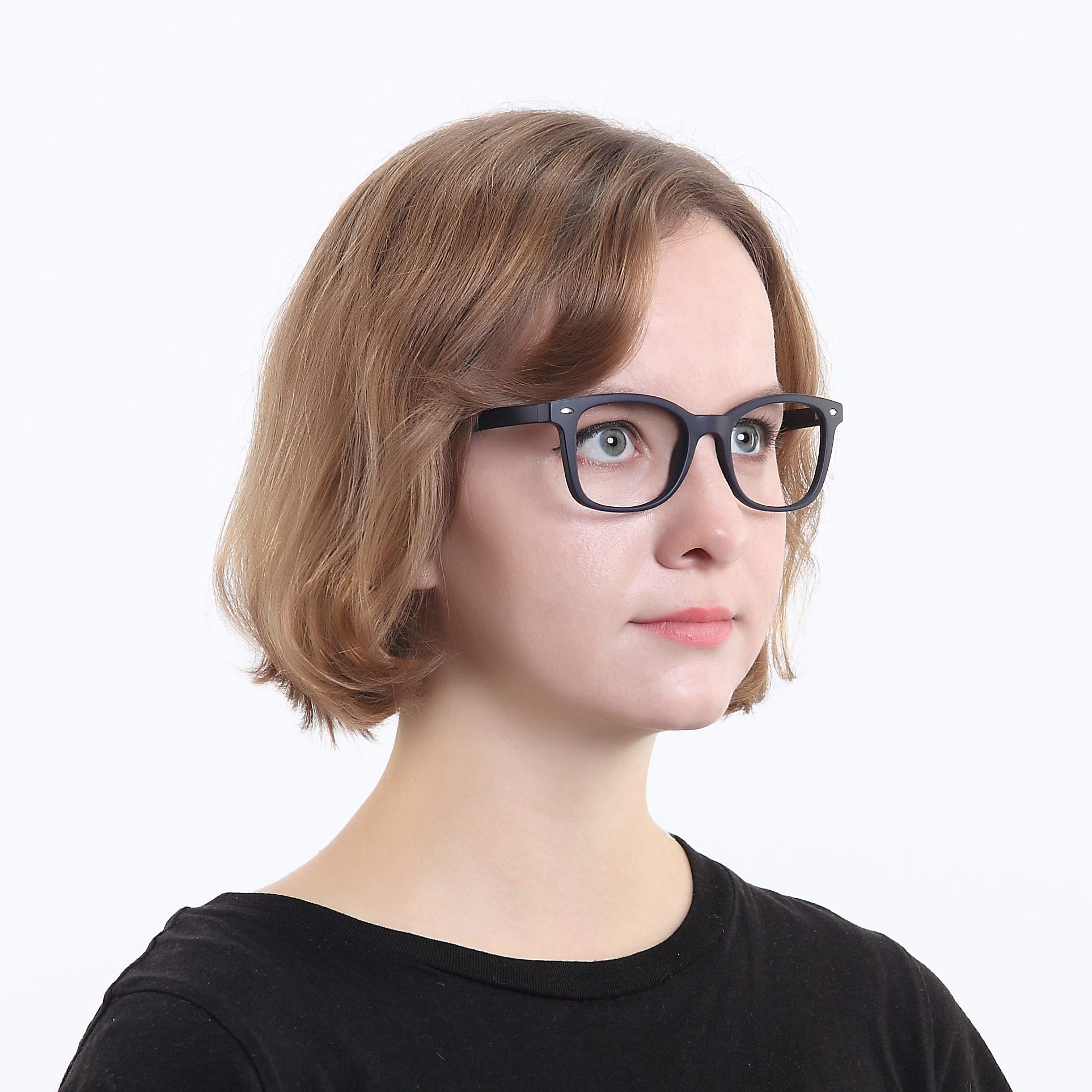 LifeArt Blaue Licht Blockieren Brille, Anti-Augen-Müdigkeit, Computer Lesebrillen, Gaming Brille, TV Brille für Frauen Männer, Anti UV, Anti Glare (Marineblau, 2.50 Vergrößerung）