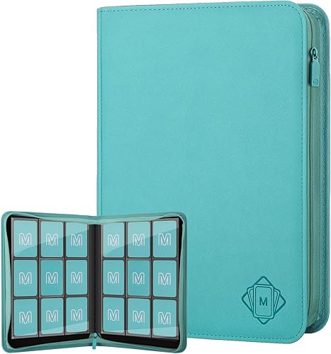 Miniatura 11 de Carpeta de Tarjetas Premium de 16 Bolsillos, Carpeta de Tarjetas de Intercambio Sostiene hasta 1000+ Tarjetas Álbum de Colección de Tarjetas 12