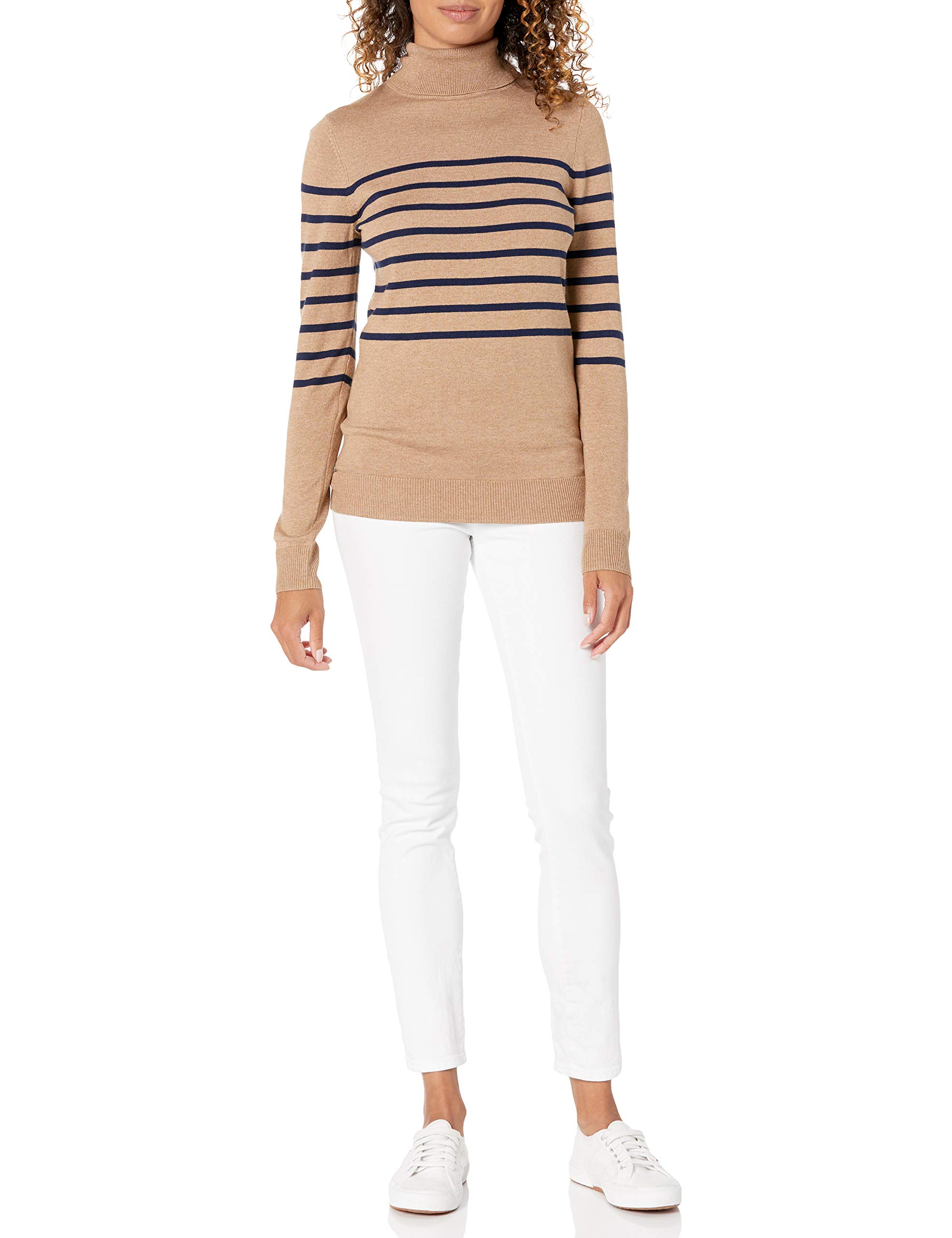 Amazon Essentials Maglione A Collo Alto E Maniche Lunghe Leggero con vestibilità Classica (Taglie Forti Disponibili) Donna