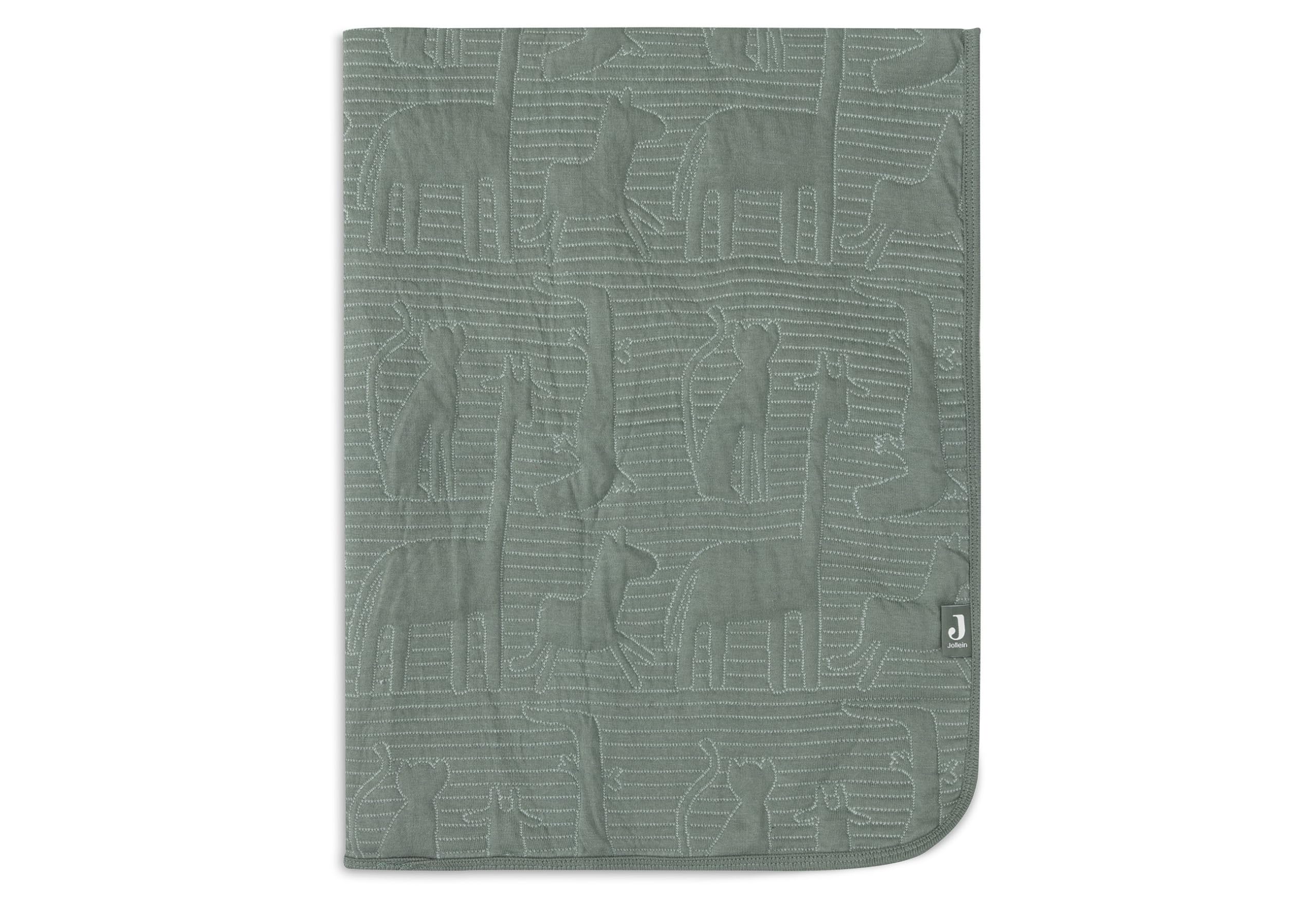 Jollein Jungle Jambo, coperta per neonati, 100 x 150 cm, 100% cotone, interno 100% poliestere, per lettino, 2,0 TOG