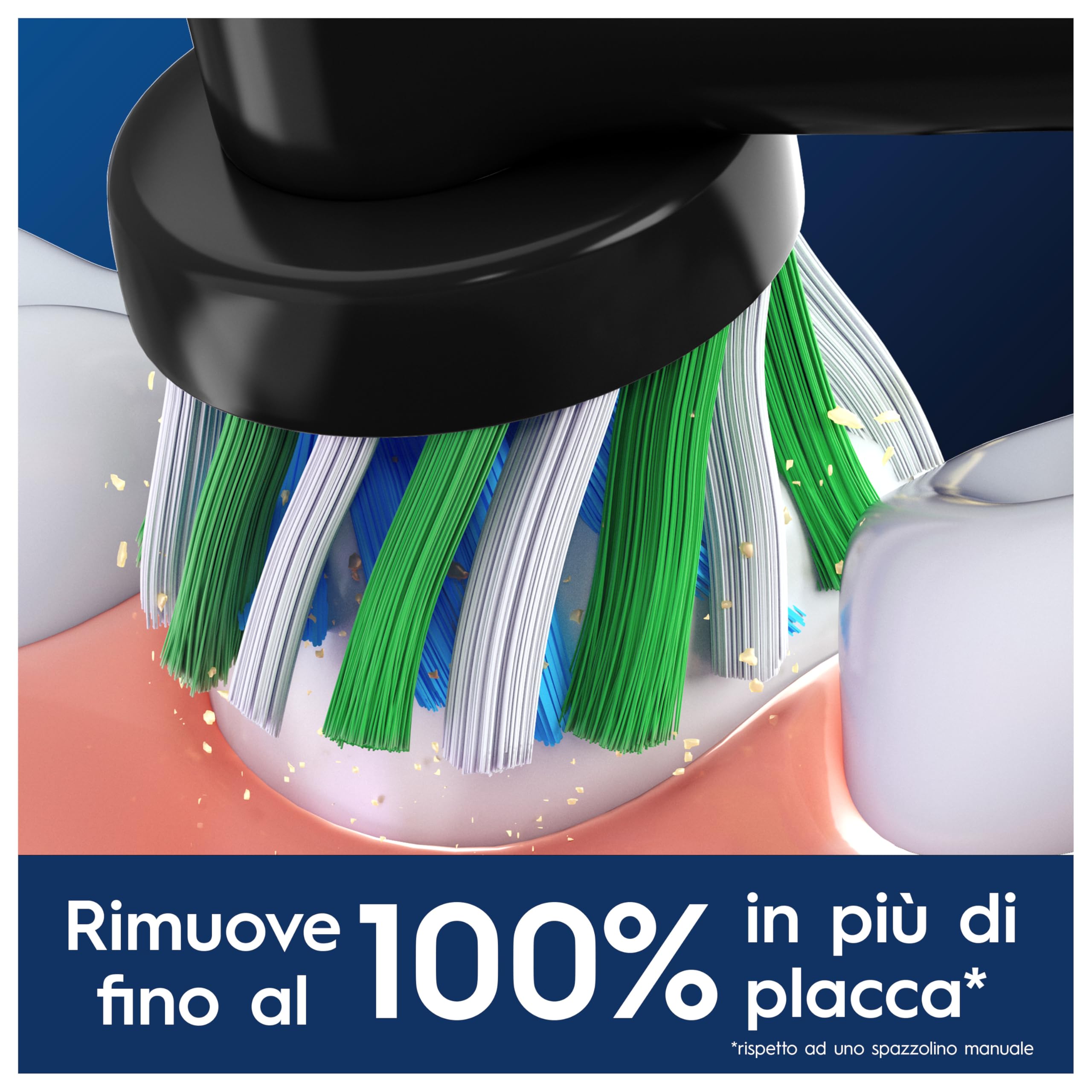 Oral-B Testine Di Ricambio per Spazzolino Elettrico Oral B, Pro Cross Action Nere, 12 Testine Oral B Originali di Ricambio, Confezione Adatta Alla Buca Delle Lettere