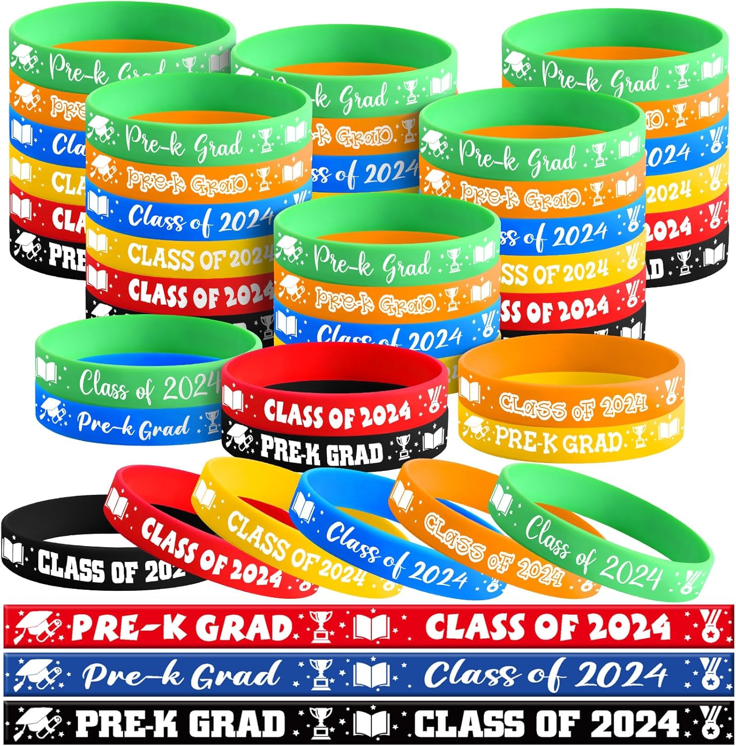 Amazon.com : Janlaugh 120 Pcs Pre K Graduation Gifts Decorations Class ...