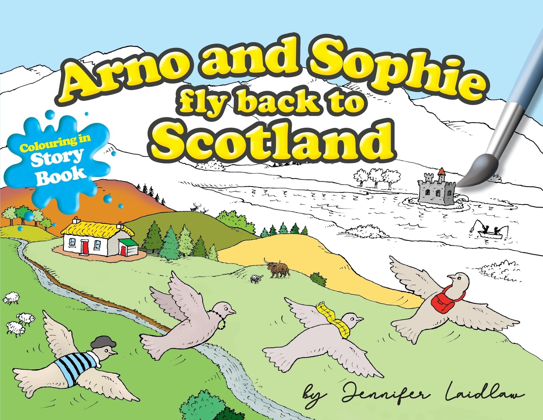 Arno And Sophie Fly Back To Scotland by Jennifer Laidlaw (Paperback Book)