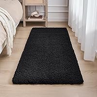 Vista 101 de Alfombra de inodoro blanca 22x24, antideslizante, esponjosa, alfombra de piso para baño en forma de U, lavable, alfombra de contorno para inodoro