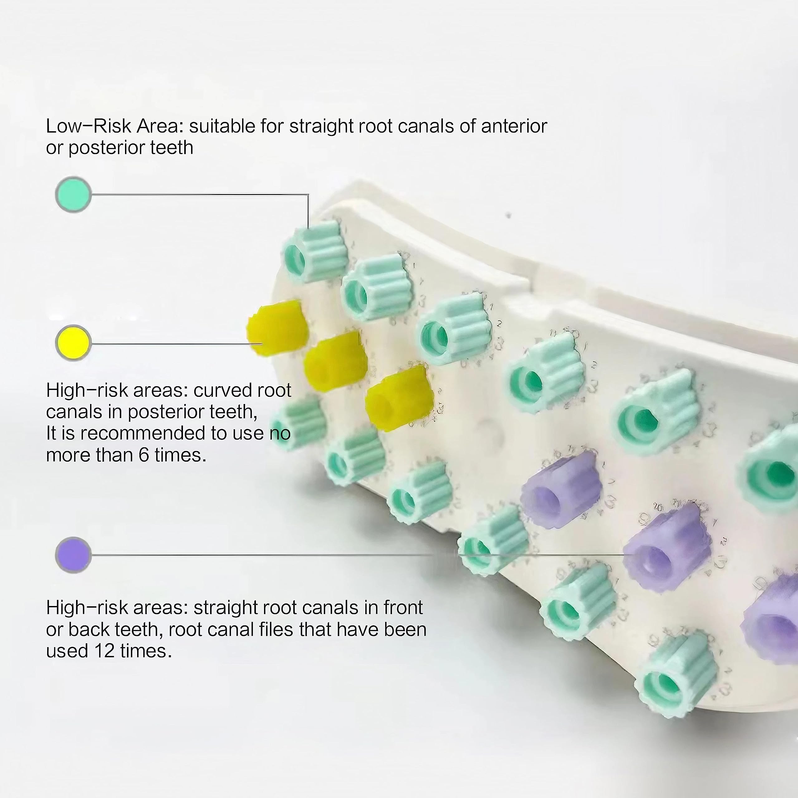 Porta Lime Endodontico Autoclavabile - Organizer Per File Dentali Con Conteggio Utilizzi, 18 Fori - Foto 6