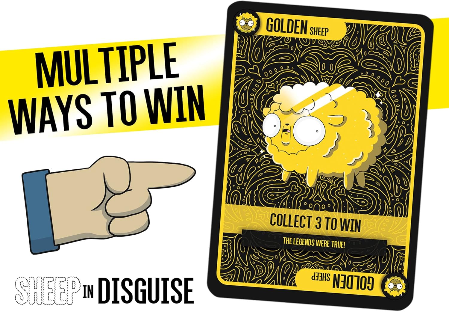 Sheep in Disguise : The Original Core Game, Card Game Packed Full of Sheep, 2 to 6 Players, 20 to 45 Minute Play Time, For Ages 10 and up