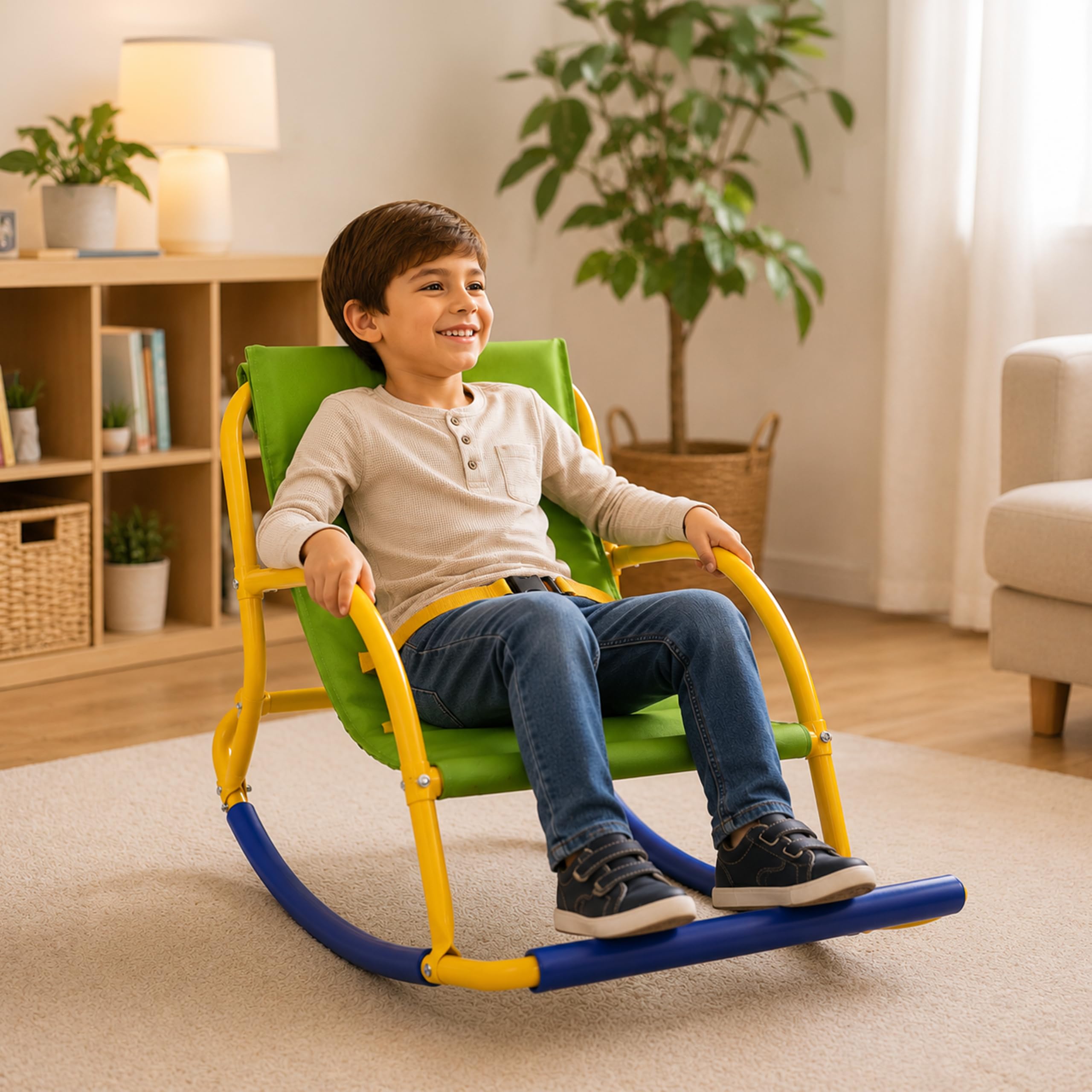 子ども用ロッキングチェア Amazon.co.jp: 明るい自閉症感覚ロッキングチェア 9~12歳のお子様用 屋