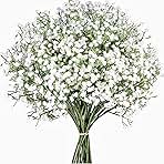 Babys Breath Artificial Flowers,6 Pcs Gypsophila Real Touch Flowers for Wedding Party Home Garden Decoration
