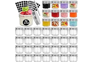 EkkoVla Premium Glass Jars with Lids for Baby Food Storage and Meal Prepping