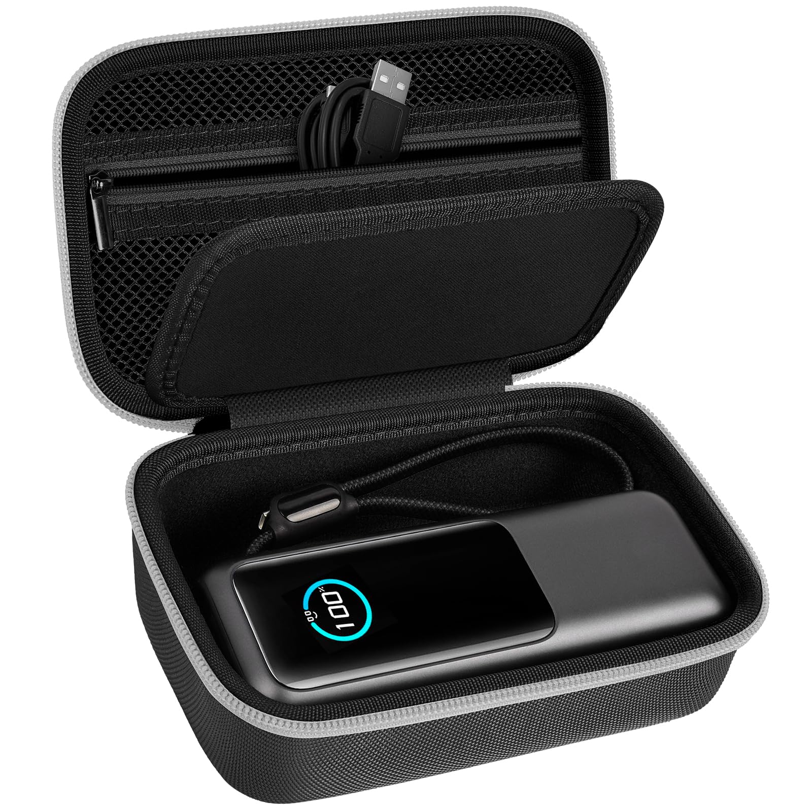 Case Compatible with Anker Prime Power Bank, 27,650mAh 3-Port 250W& for Prime USB C Charging Station, Storage Travel Holder for Anker Prime Charging Base, Portable Chargers, Cable, Adapter (Box Only)