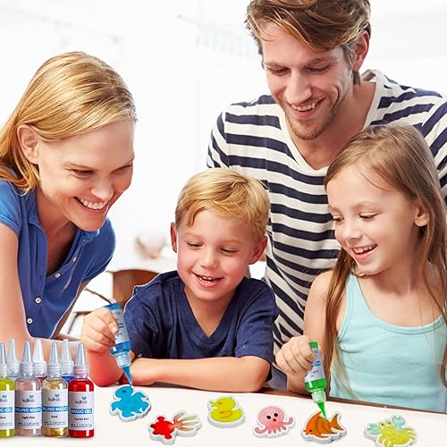 Miniatura 2 de Kiditos Kit de juguetes de Elf de agua mágica de 20 colores, incluye gel mágico de 10 colores, gel mágico brillante de 10 colores, 10 moldes de