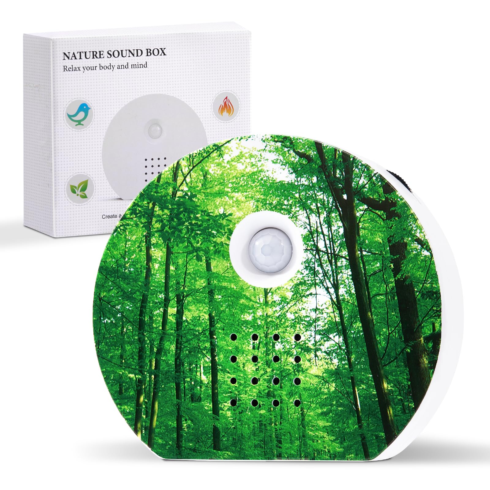 Boîte à Sons Oiseaux COTINSE - Détecteur Mouvement, 9 Sons Naturels, USB - Pour Toilettes/Salle Bain