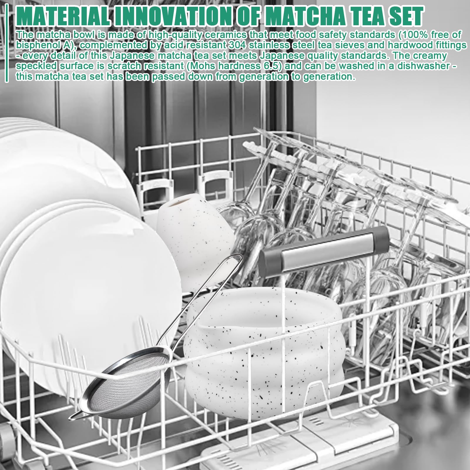 Servizio Matcha Premium 7 pezzi: servizio da tè matcha giapponese completo con ciotola per matcha in ceramica, chasen Servizio tradizionale per la preparazione del matcha giapponese (viola)