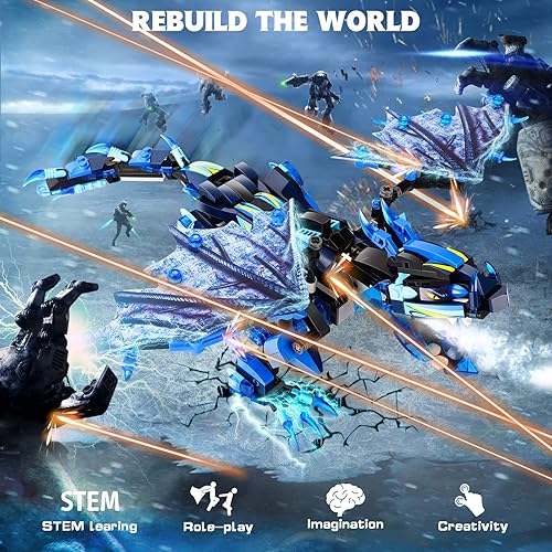 Miniatura 4 de OASO Kit de construcción de dragón de control remoto y aplicación proyectos STEM para niños de 8 a 12 años regalos educativos de cumpleaños para