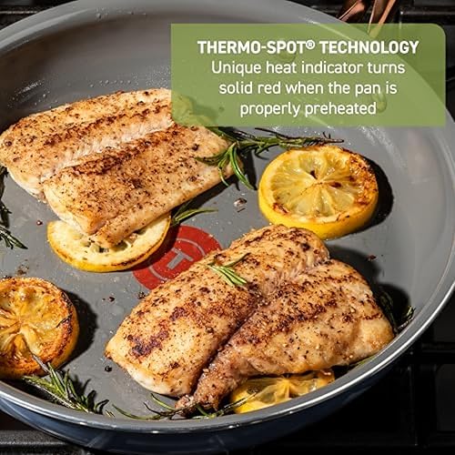 Miniatura 6 de T-Fal Preserve Ceramic, juego de utensilios de cocina antiadherentes de 13 piezas, apto para horno y asador hasta 350F, incluye olla de cocción