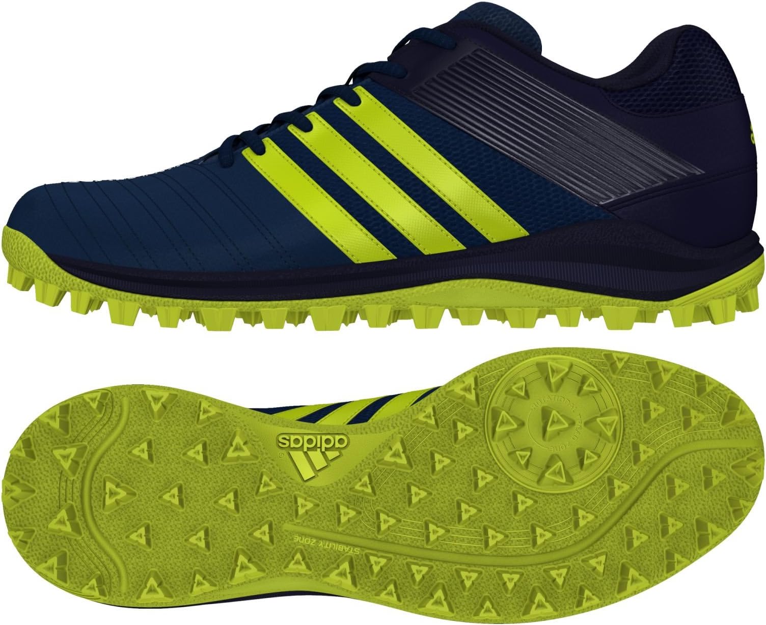 adidas SRS 4 M Blue Yellow Hockey Shoes - SS18