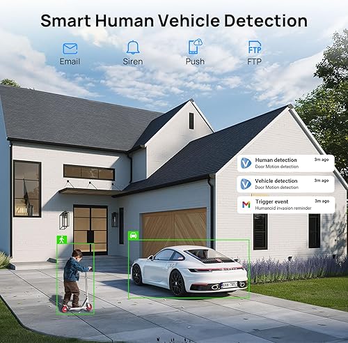 Miniatura 6 de Cámara IP de domo de velocidad PoE PTZ de 4K 8MP con seguimiento automático y audio de 2 vías, inclinación panorámica 18X, zoom óptico 30x,