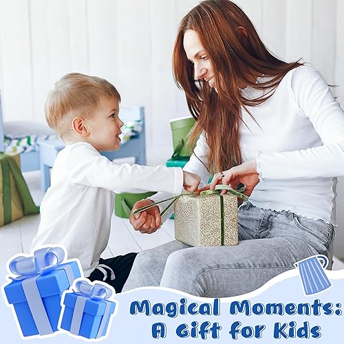 Miniatura 255 de R HORSE Juego de 2 delantales para niños y sombrero de chef, delantal de cocina azul ajustable para niños, kit de pintura y entrenamiento