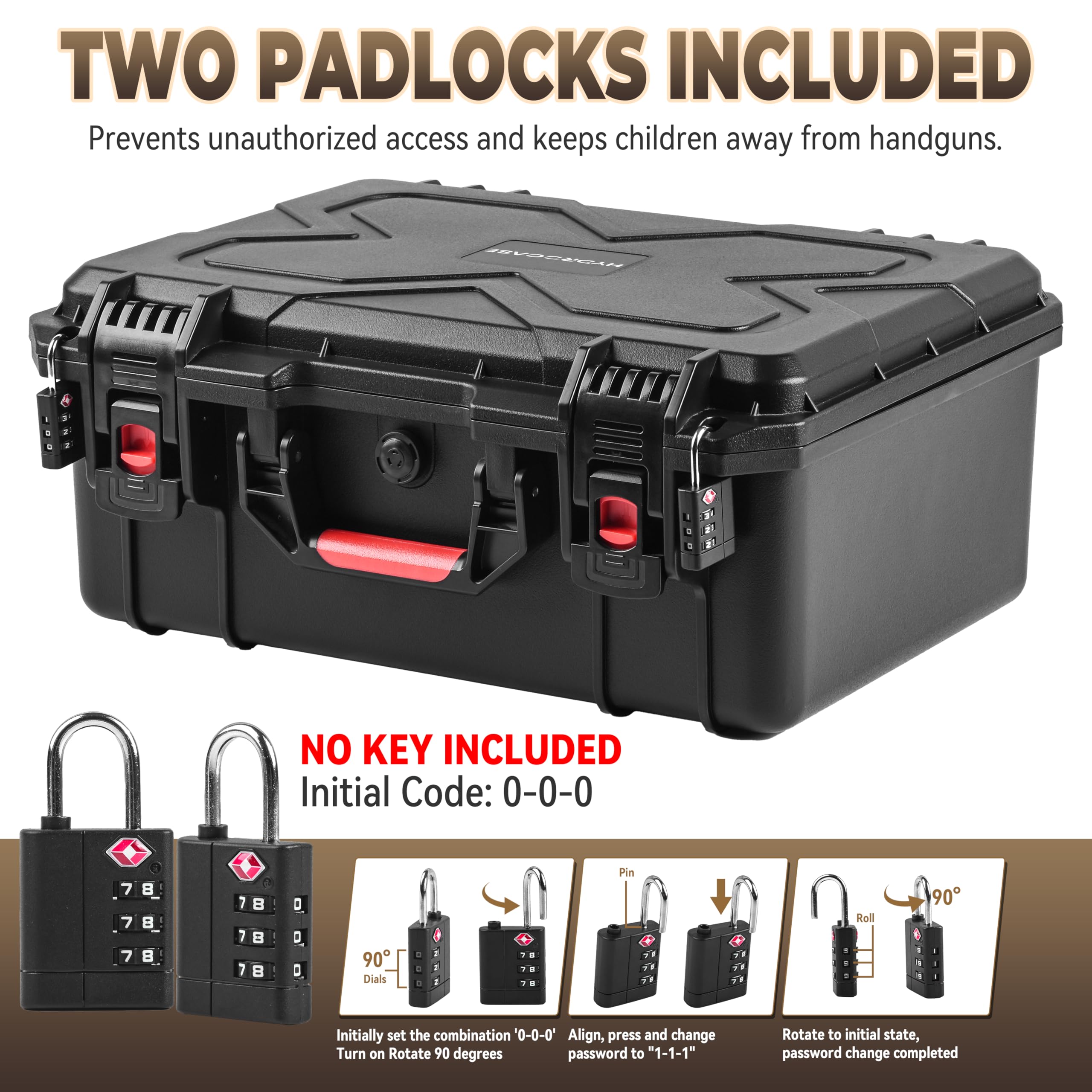 Amazon.com: HydroCase Gun Case for Multiple Handguns, TSA Approved