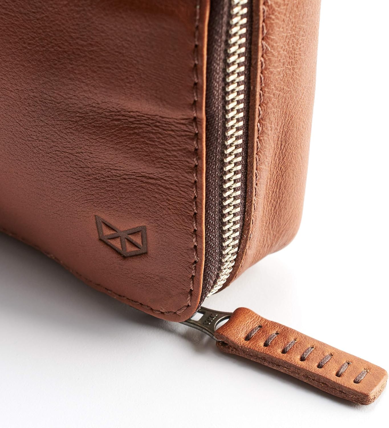 Travel Tech Organizer for Men, Tan Brown iPad Case, Electronics Cables Accessory Storage, Gadget Bag, Pouch Dopp Kit. Mens Gifts