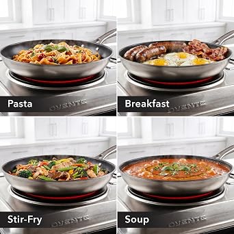 OVENTE Electric Infrared Double Burner, 1700W Hot Plate, Silver BGI102S