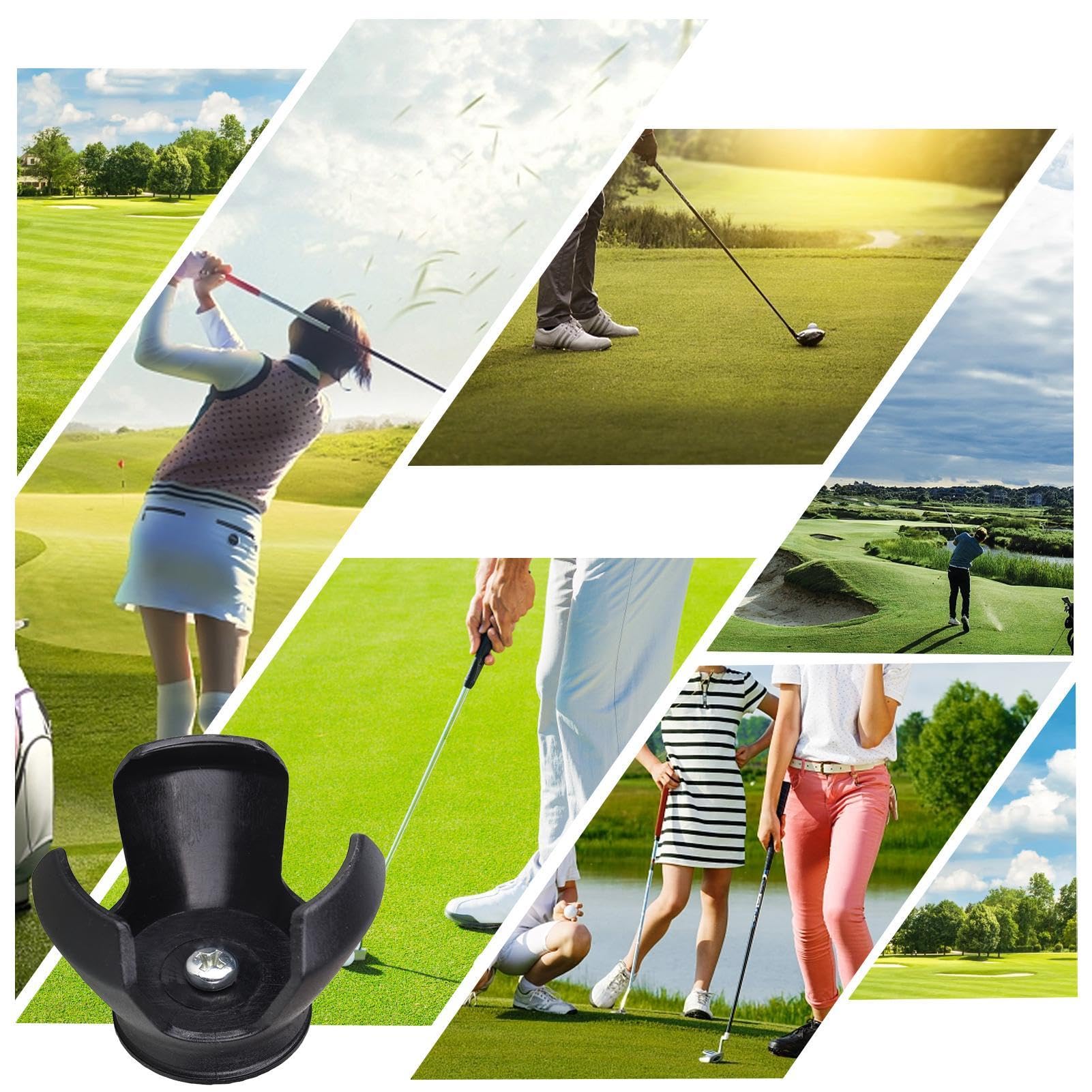 Recuperador de pelotas de golf montado en putter, agarrador de recogida, accesorio de garra