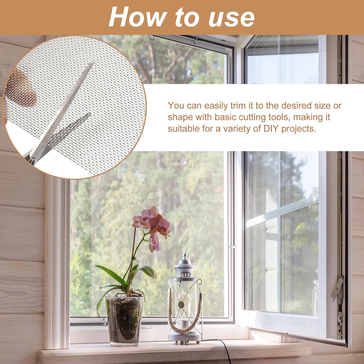 Stainless Steel 304 Woven Wire Mesh Sheet - 15 Mesh, 0.4mm Hole, 1mm Thickness - Ideal for Air Ventilation, Window Screens, Mosquito Nets, Rat Barriers, and Window net, door (3 feet x 3 feet) — Amazon image 7
