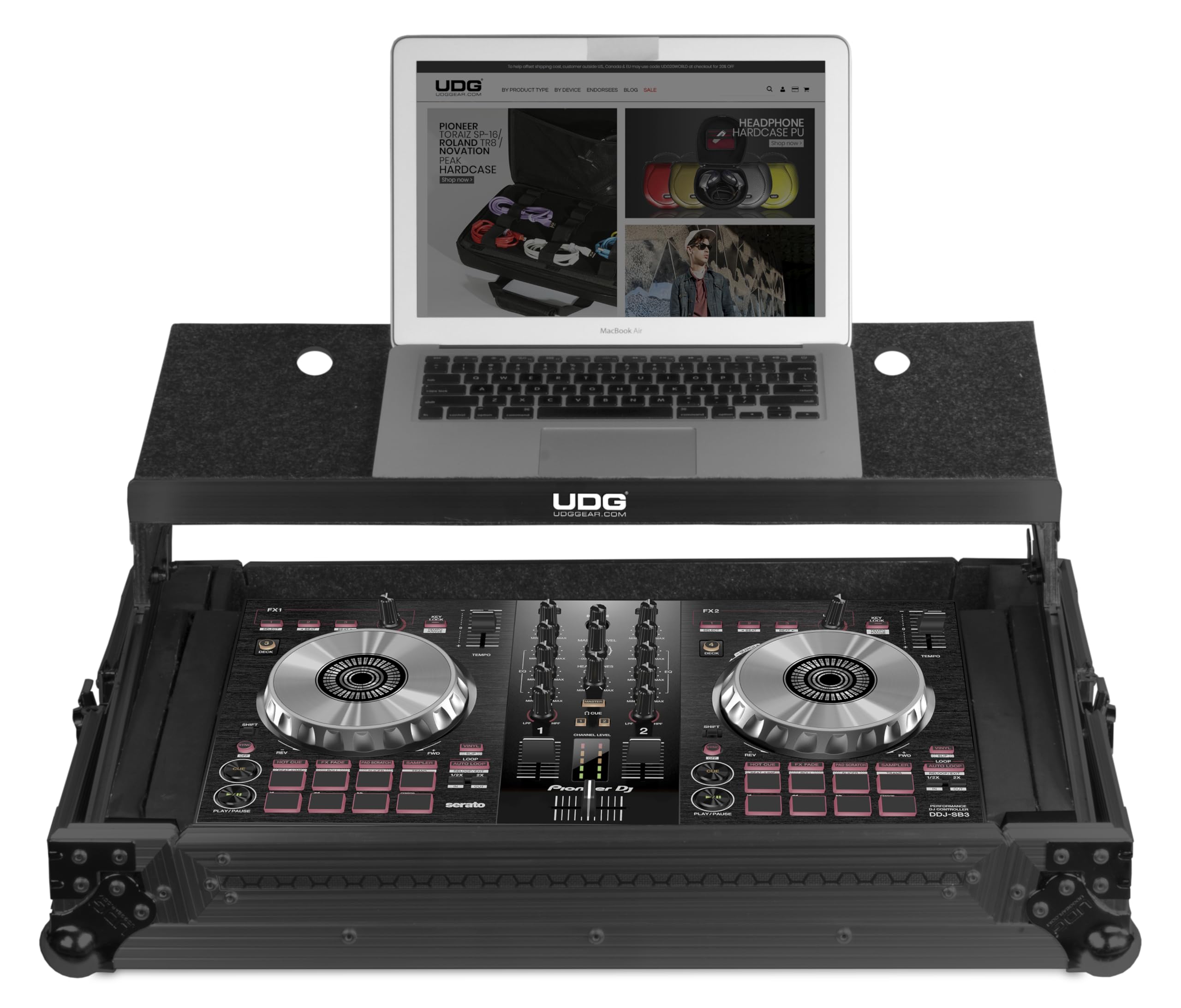 UDG Ultimate Flightcase Multi Format XL MK3 Plus, Schwarz (U91019BL3)