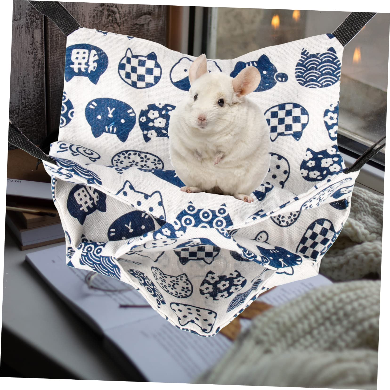 HANABASS 5pezzi Hammock Per Criceti e Piccole Creature Letto Comodo e Caldo Per Roditori Nido Versatile Per Parrocchetti e Cincillà Per e Autunno