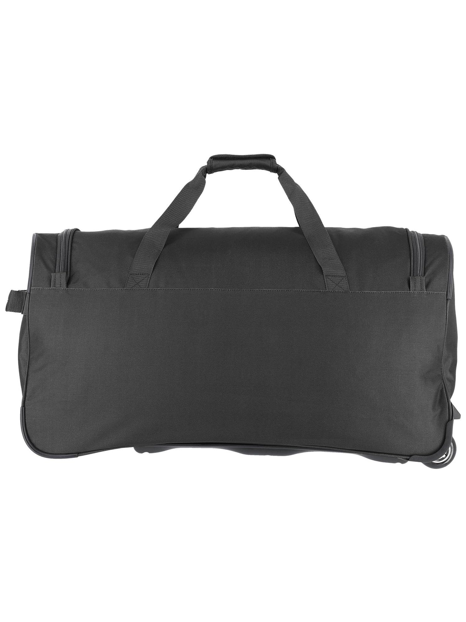 Seria Bagażu Basics Fresh: Miękka Torba Podróżna na Kółkach, O Sportowym Wzornictwie, 2-Kołowa Torba Podróżna na Kółkach, Rozmiar L, 096277-01, 71 cm, 89 Litrów, Czarna