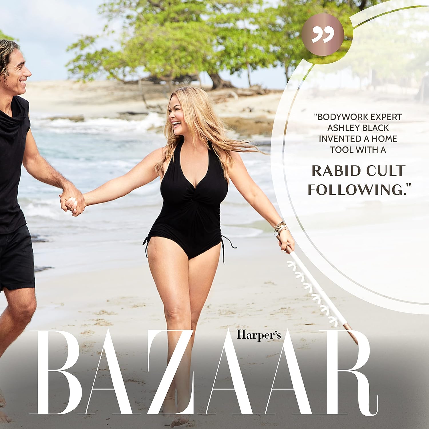 FasciaBlaster Elite Blaster by Ashley Black - Cellulite Massager Tool - Deep Tissue and Pressure Point Massage Stick - Support for Discomfort and Body Sculpting