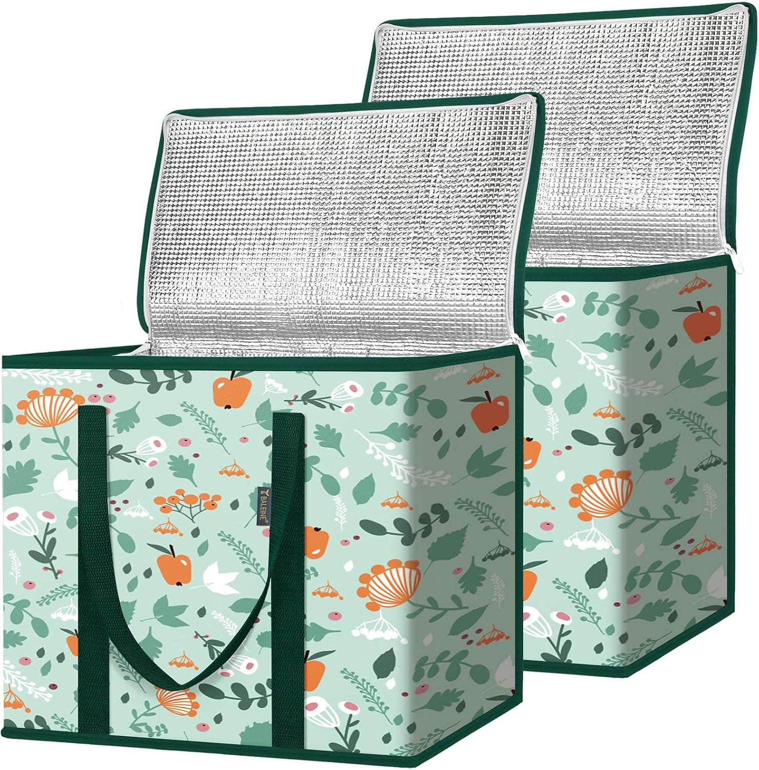 BALEINE 2-Pack Insulated Reusable Grocery Bags โ Cooler