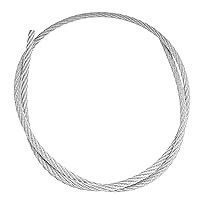 Vista 4 de Cable semi-flexible de acero inoxidable de 332" 7x7 T304, multiusos - Bobina de 500 pies